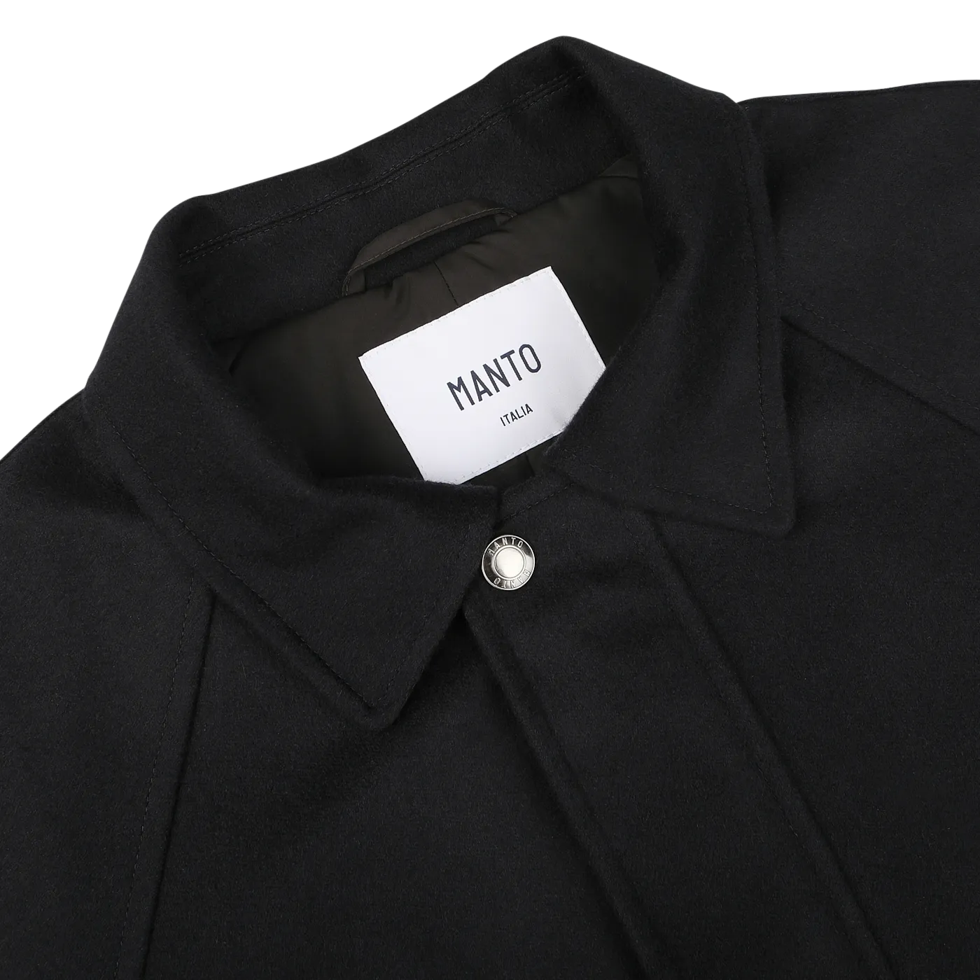Navy Blue Cashmere Car Coat