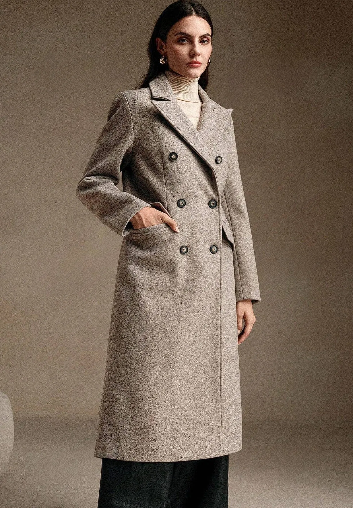 Nixi Double Breast Felt Coat