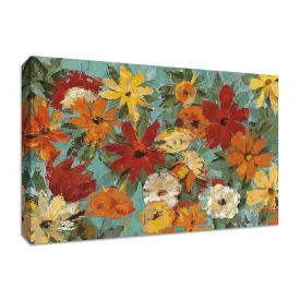 "Bright Expressive Garden" by Silvia Vassileva, Fine Art Giclee Print on Gallery Wrap Canvas