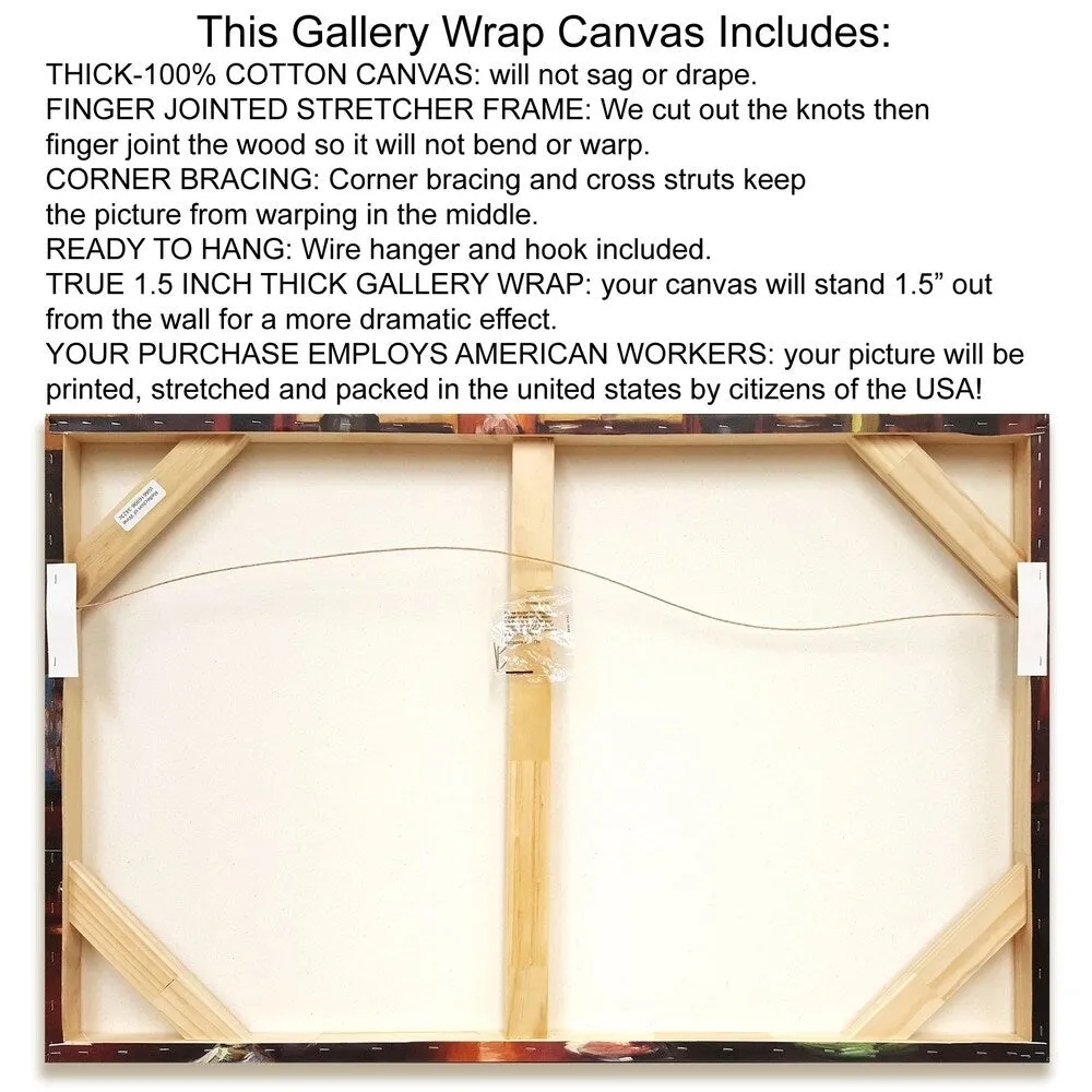 "Bright Expressive Garden" by Silvia Vassileva, Fine Art Giclee Print on Gallery Wrap Canvas