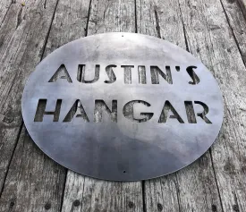 Round metal wall Sign - Personalized Home Decor, Garage Signs, Welcome Signs, Man Cave Signs
