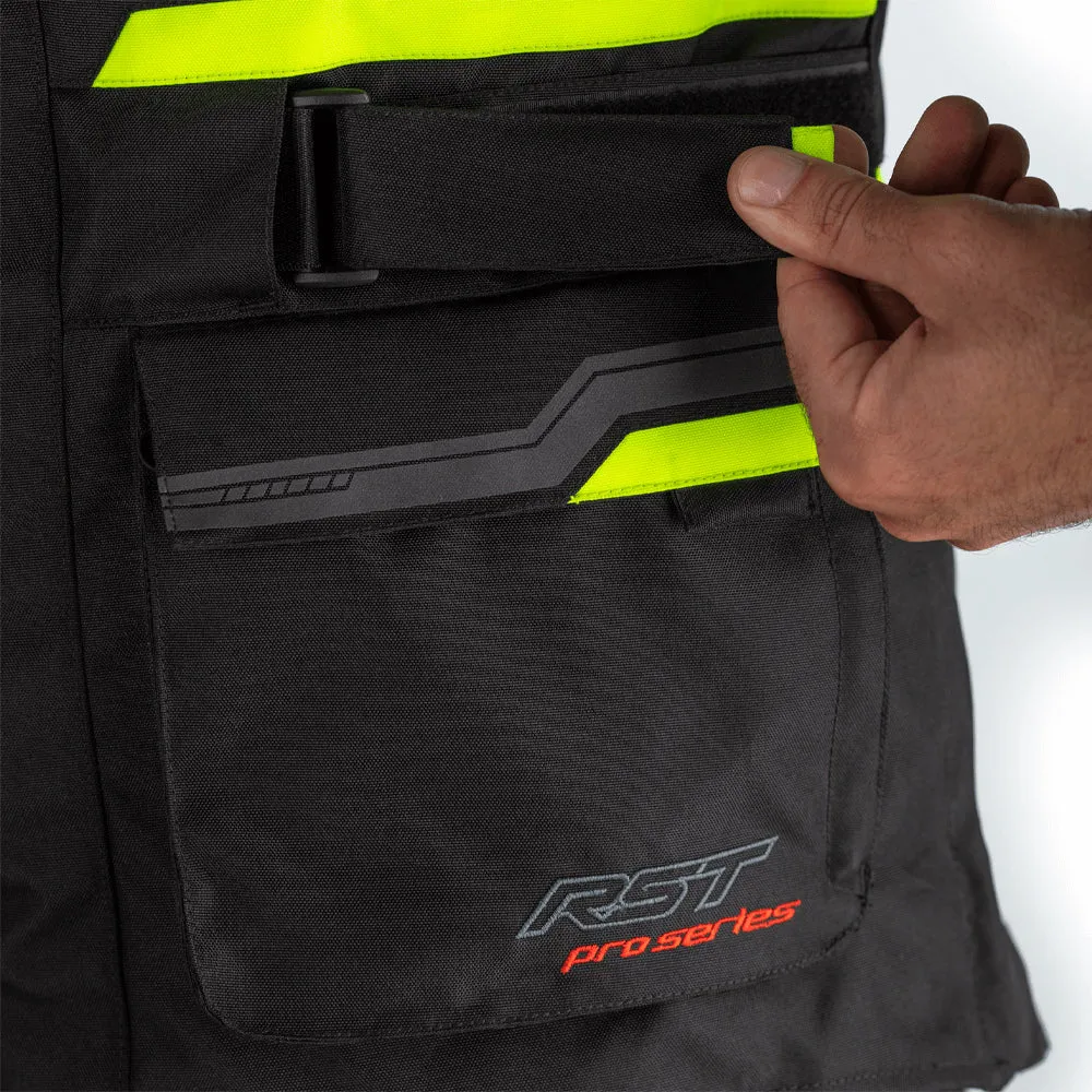 RST PRO SERIES PARAGON 6 CE TEXTILE JACKET [BLACK/FLO YELLOW]
