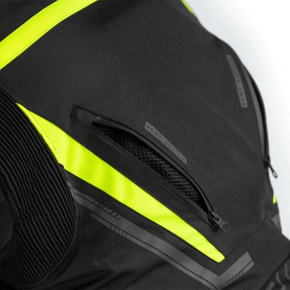 RST PRO SERIES PARAGON 6 CE TEXTILE JACKET [BLACK/FLO YELLOW]