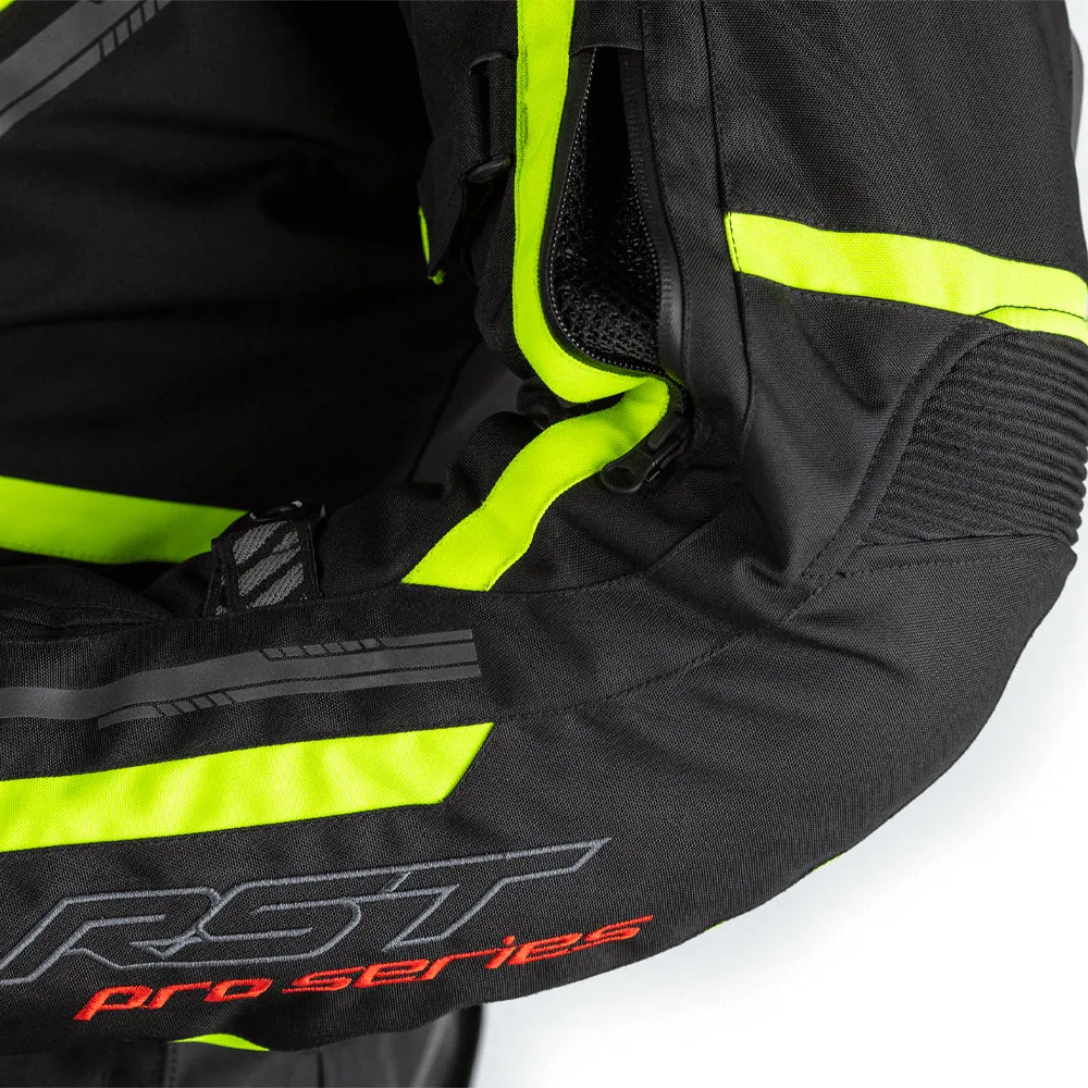 RST PRO SERIES PARAGON 6 CE TEXTILE JACKET [BLACK/FLO YELLOW]