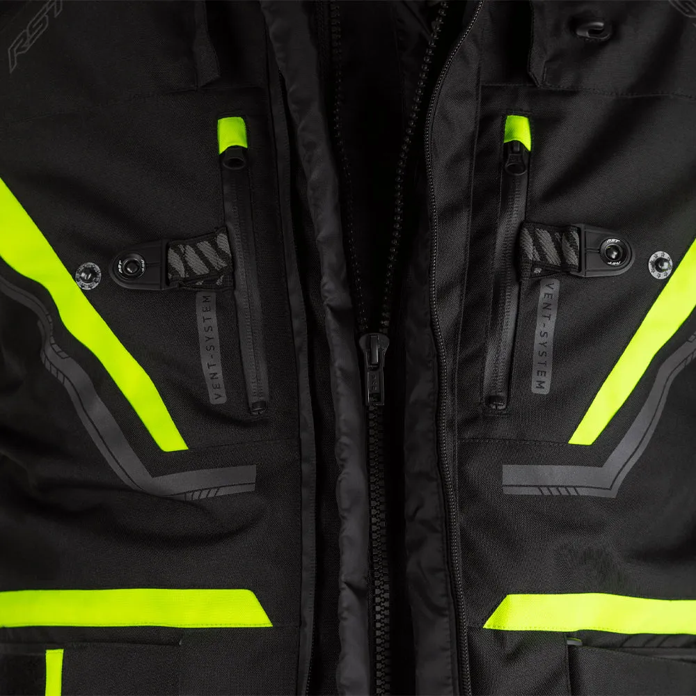 RST PRO SERIES PARAGON 6 CE TEXTILE JACKET [BLACK/FLO YELLOW]