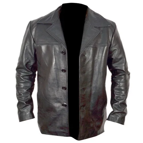 RW Authentic Sheepskin Training Day Black Leather Jacket