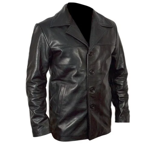 RW Authentic Sheepskin Training Day Black Leather Jacket