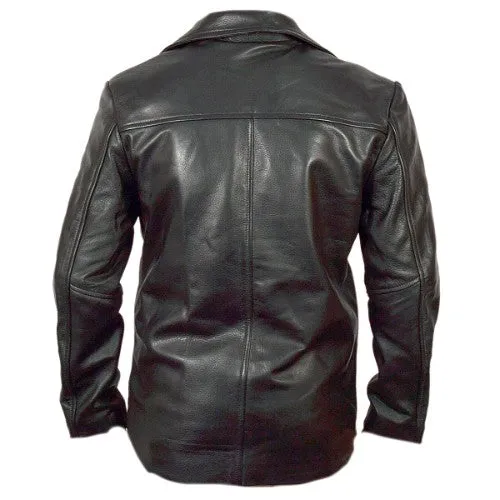 RW Authentic Sheepskin Training Day Black Leather Jacket