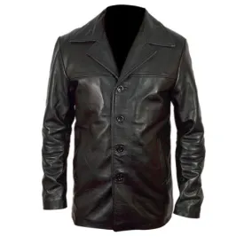 RW Authentic Sheepskin Training Day Black Leather Jacket