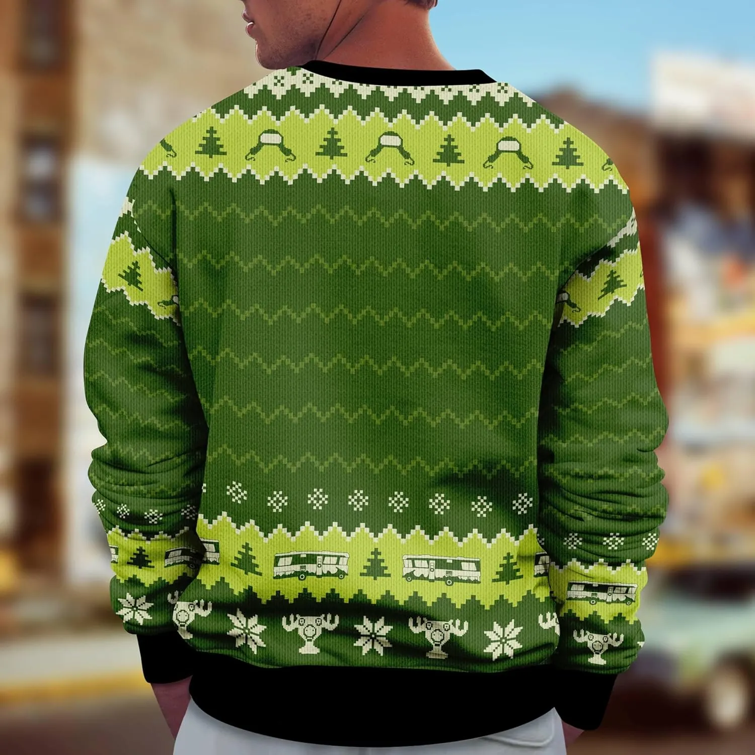 Santalorian Ugly Christmas Sweater - Christmas Story Leg Lamp Ugly Sweater - Christmas Vacation Sweater