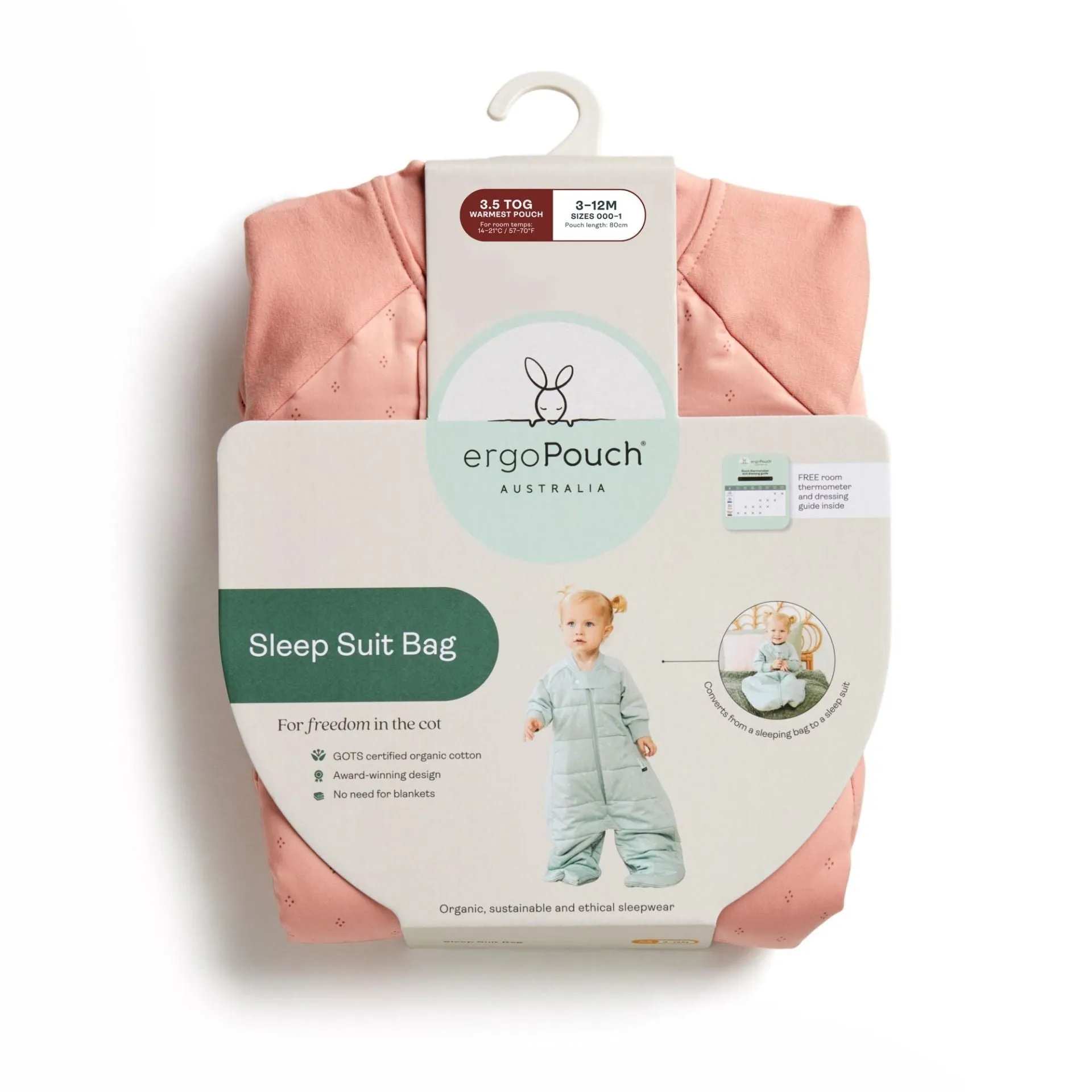 Sleep Suit Bag 3.5 TOG Sage