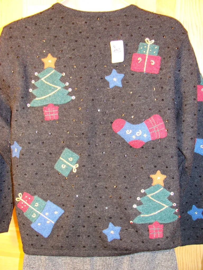 Tacky Ugly Christmas Sweater 2sided Gem (f482)