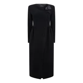 Tailored Wool Pleated Coat