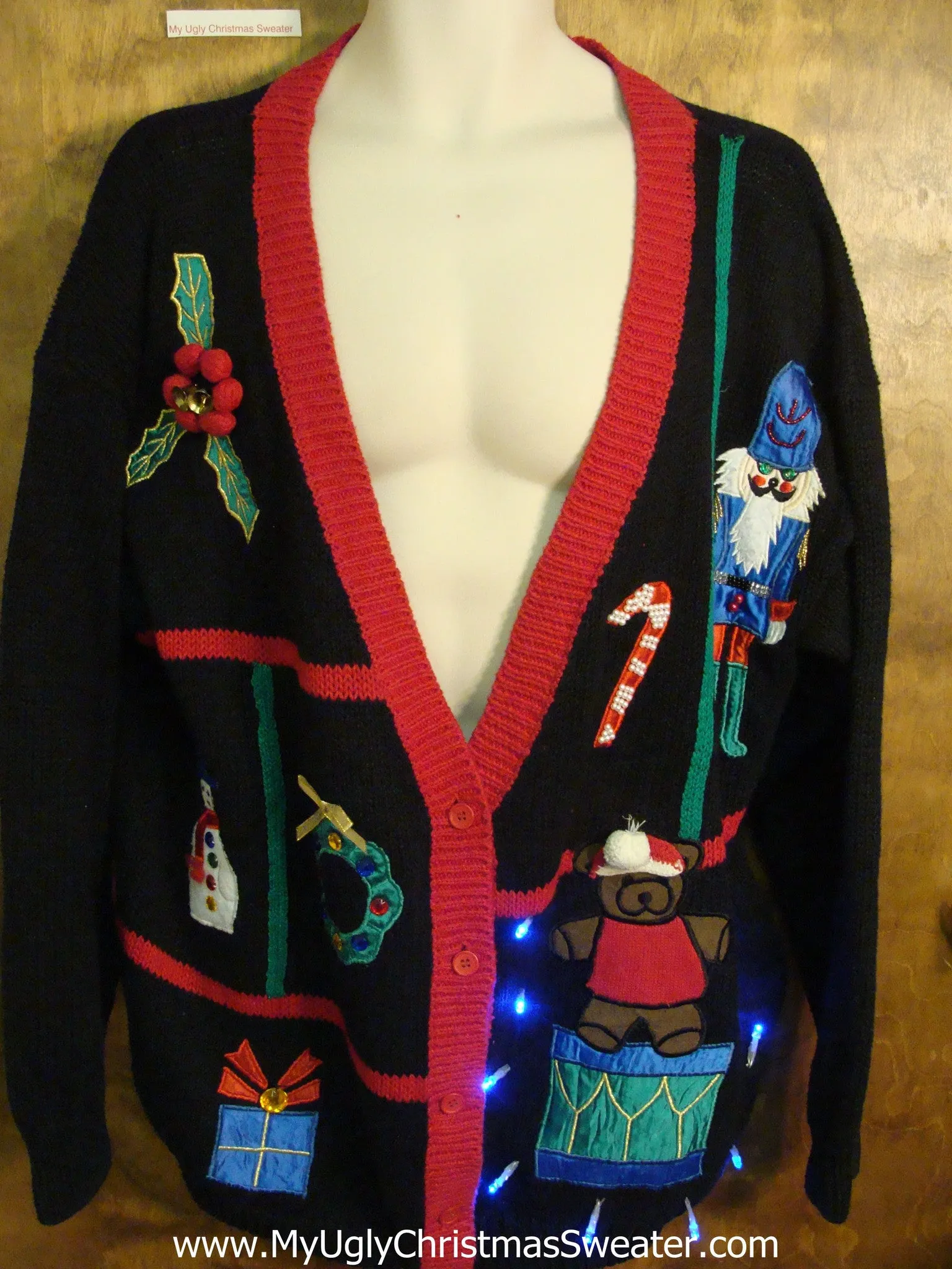 Toys and Gifts 80s Light Up Ugly Xmas Sweater