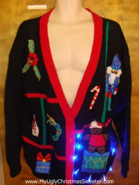 Toys and Gifts 80s Light Up Ugly Xmas Sweater