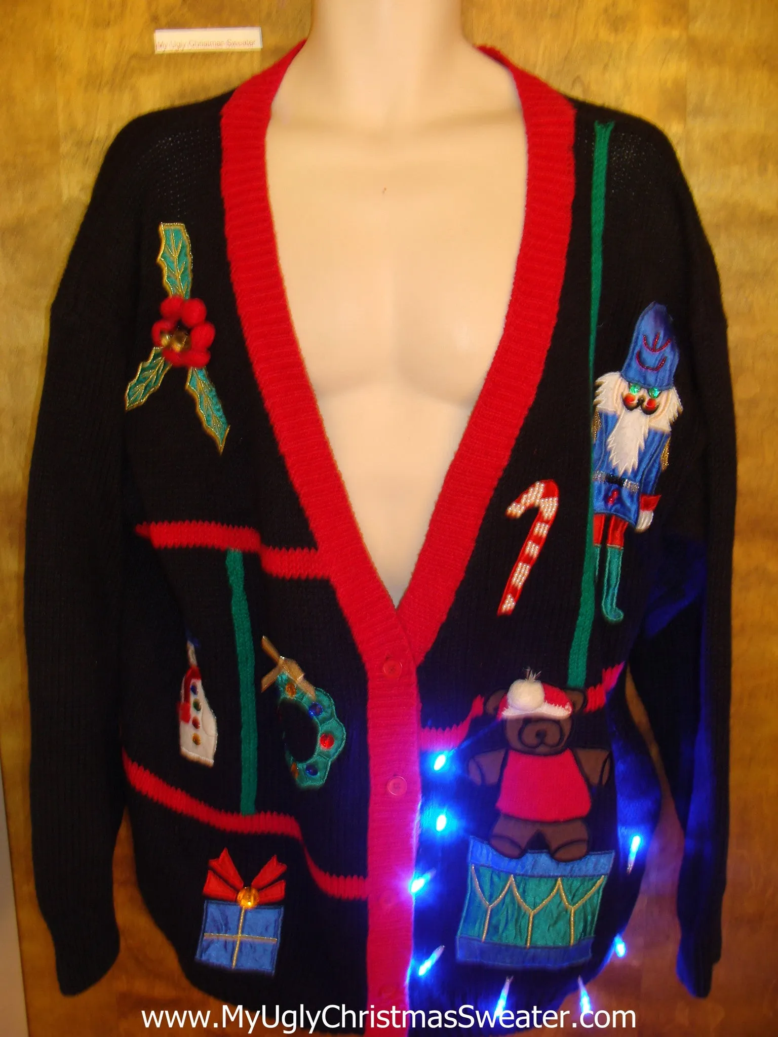 Toys and Gifts 80s Light Up Ugly Xmas Sweater