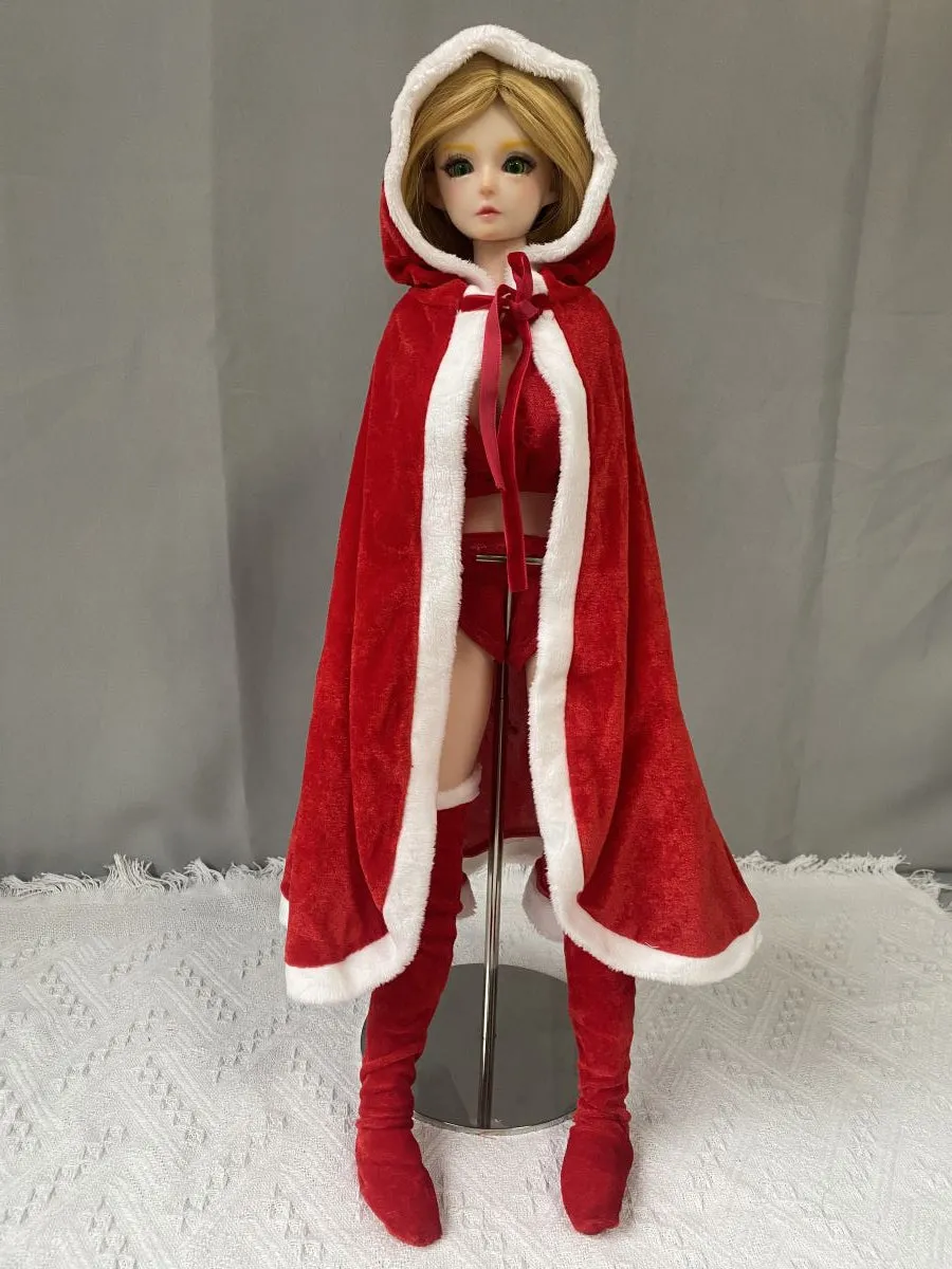 Traditional Christmas Cloak for 1/3 Scale Anime Figure and BJD Dolls