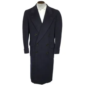 Vintage 1950s Mens Overcoat Harry Gold Montreal Cashmere Blend Wool Coat Sz L XL