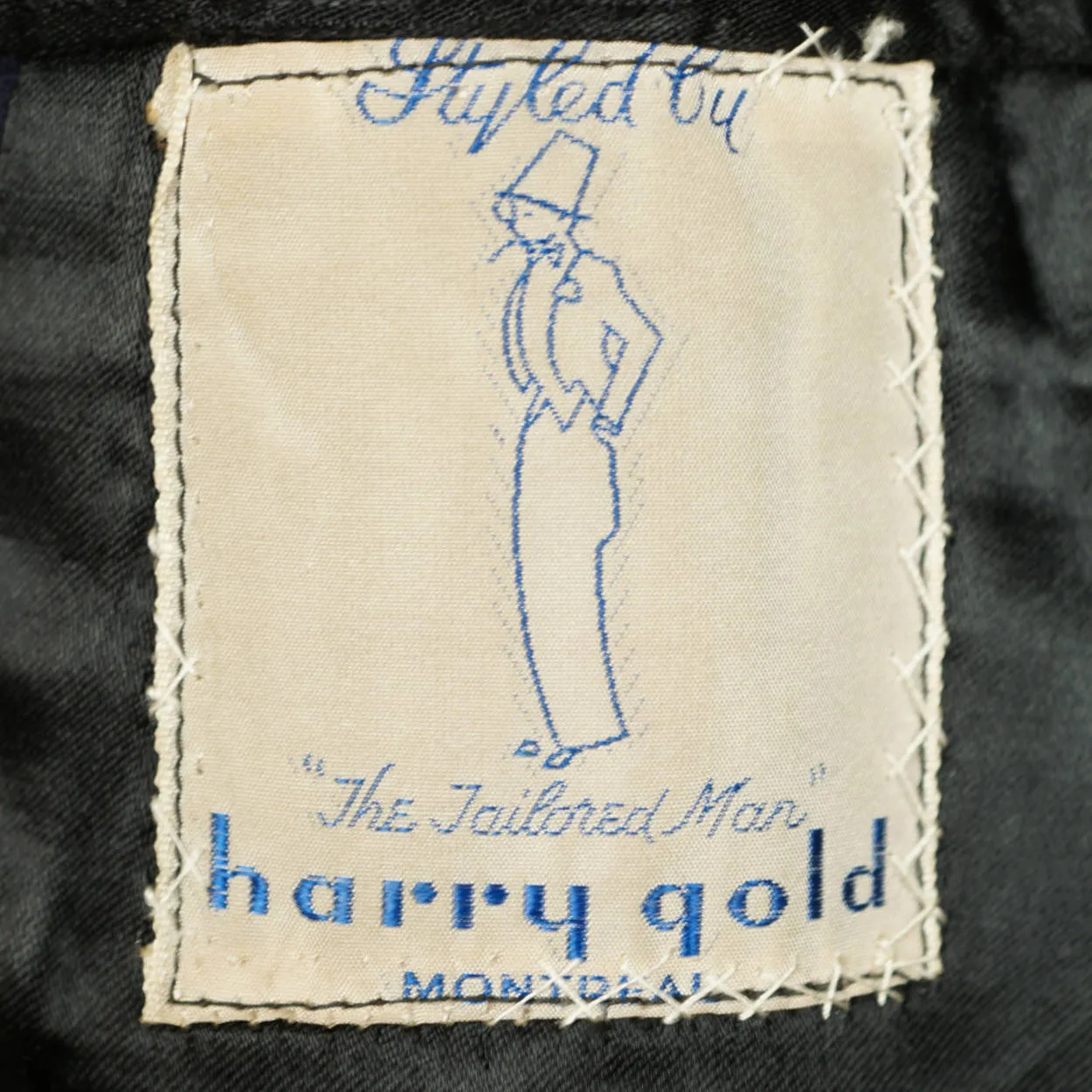 Vintage 1950s Mens Overcoat Harry Gold Montreal Cashmere Blend Wool Coat Sz L XL