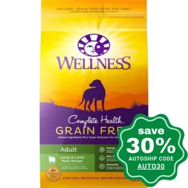 Wellness - Complete Health - Grain Free Dry Dog Food - Lamb & Lamb Meal - 4LB (Min. 3 Packs)
