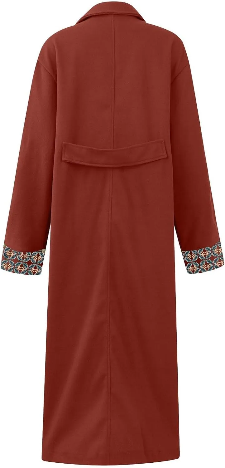 Womens Fall Fashion 2024 Classy Open Front Coatigan Jackets Long Lapel Cardigan Sweater Blazer Coats Outerwear